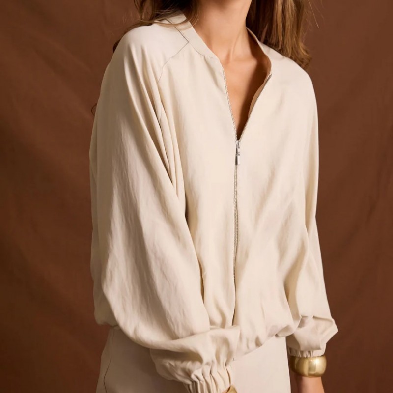 Μπουφάν bomber Alenia Ecru Enzzo