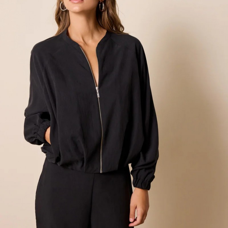 Μπουφάν bomber Alenia Black Enzzo