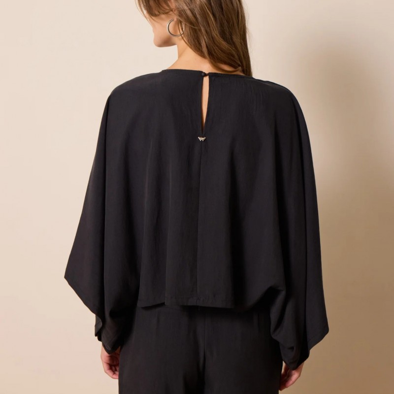 Μπλούζα με μακρύ μανίκι Alenia Black Enzzo