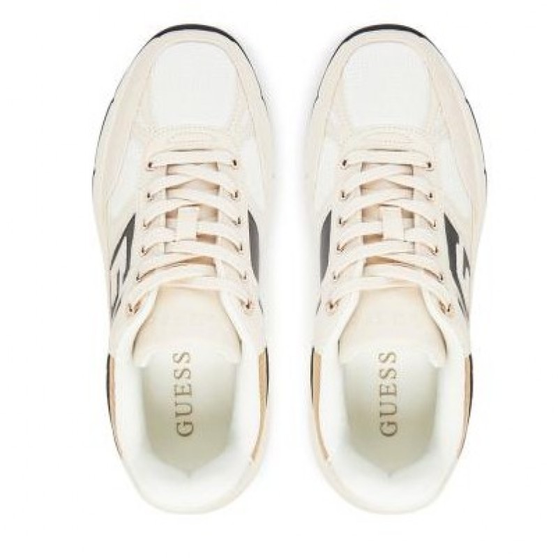 Fonzi running shoes with laminate insert Ecru Guess
