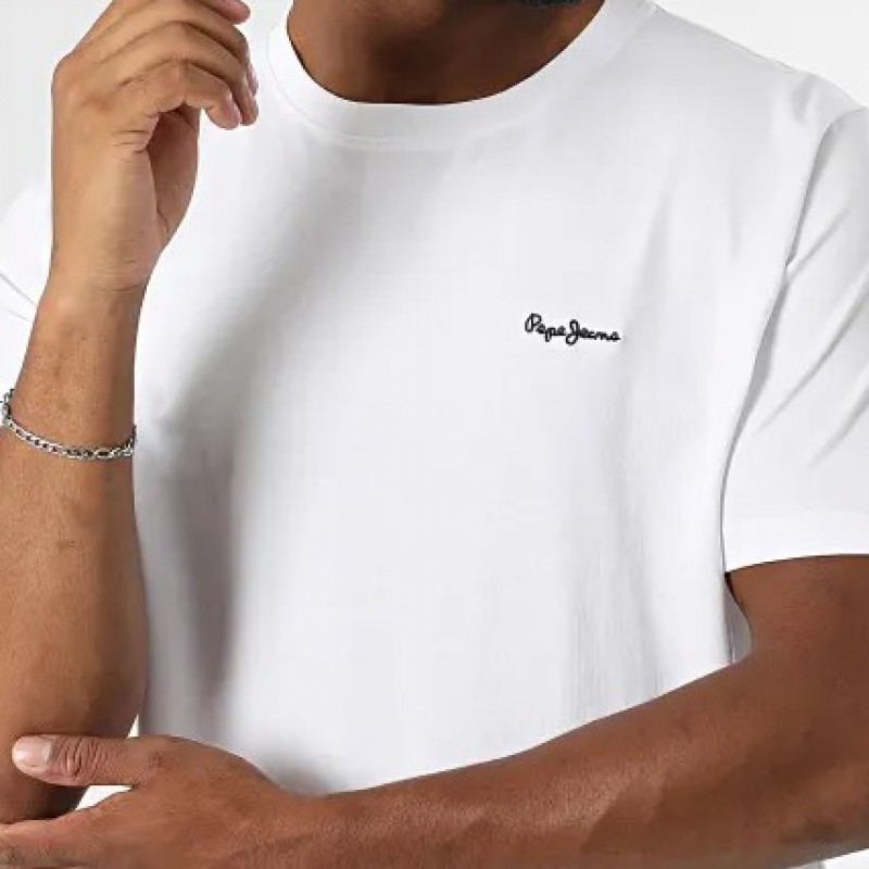 Μπλούζα με κοντό μανίκι Contrast Connor White Pepe Jeans