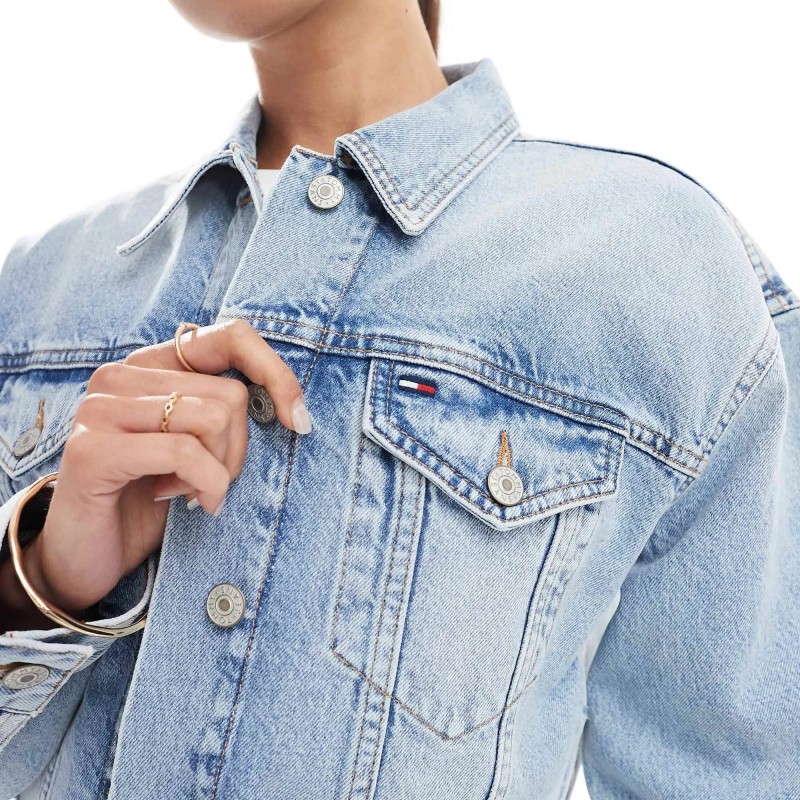 Jacket jean oversised crop Tommy jeans