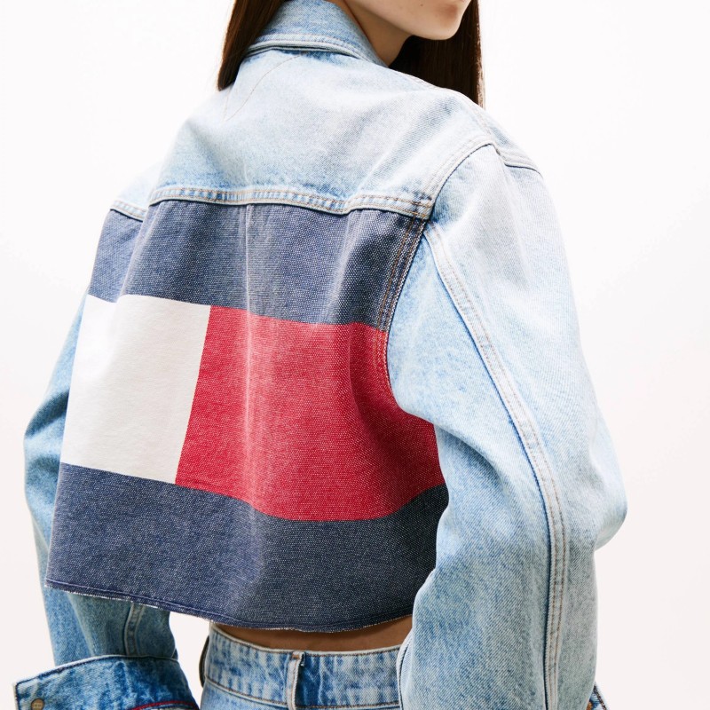 Jacket jean oversised crop Tommy jeans