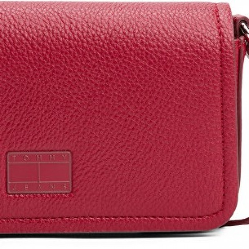 Τσάντα γυναικεία must flap maroon Tommy Jeans