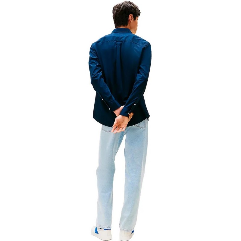 Πουκάμισο ανδρικό TJM REG poplin Blue Tommy jeans