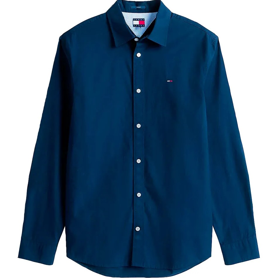 Πουκάμισο ανδρικό TJM REG poplin Blue Tommy jeans