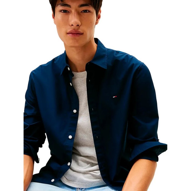 Πουκάμισο ανδρικό TJM REG poplin Blue Tommy jeans