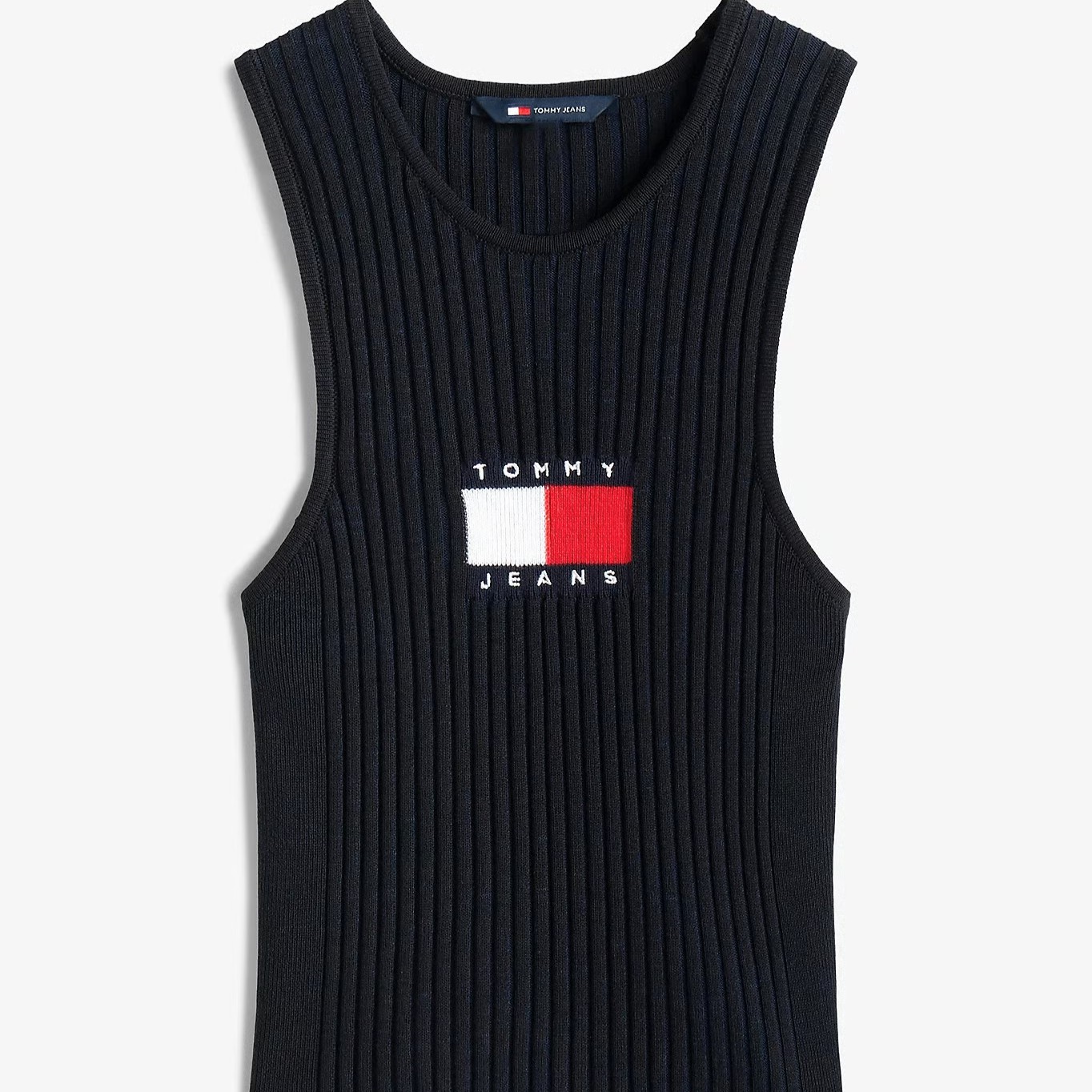 Μπλούζα αμάνικη rib racer tank black Tommy jeans