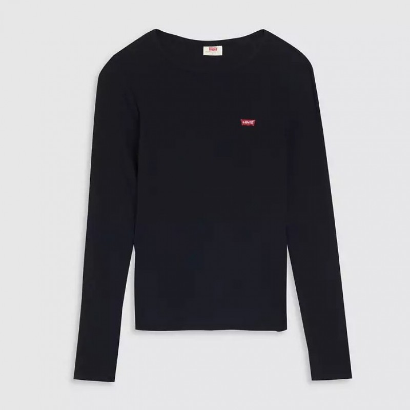 Μπλούζα με μακρύ μανίκι Hayes ls tee Black Levi's