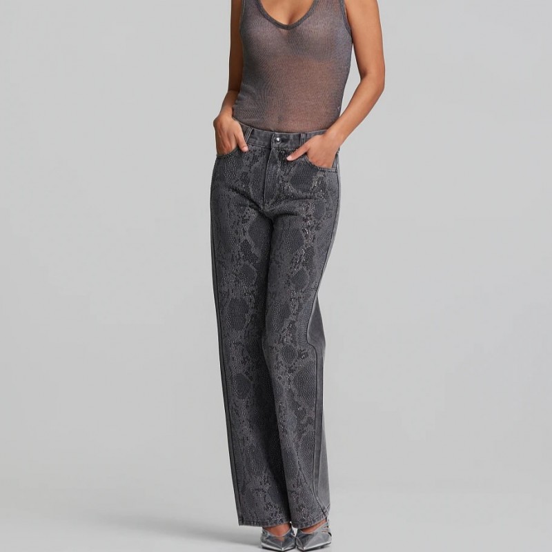 Τζίν παντελόνι με hot fix Grey Lynne