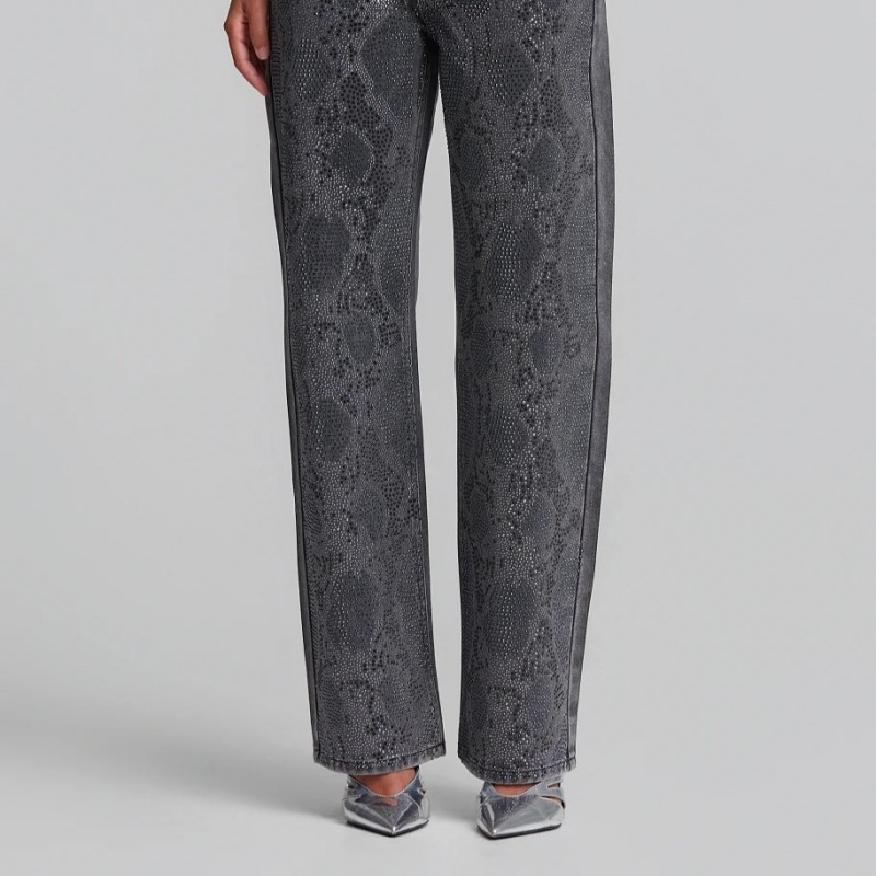 Τζίν παντελόνι με hot fix Grey Lynne