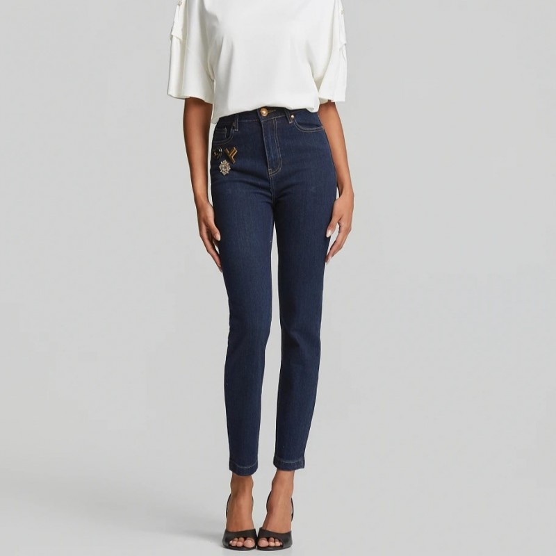 Τζίν παντελόνι Skinny ψηλόμεσο Blue Lynne