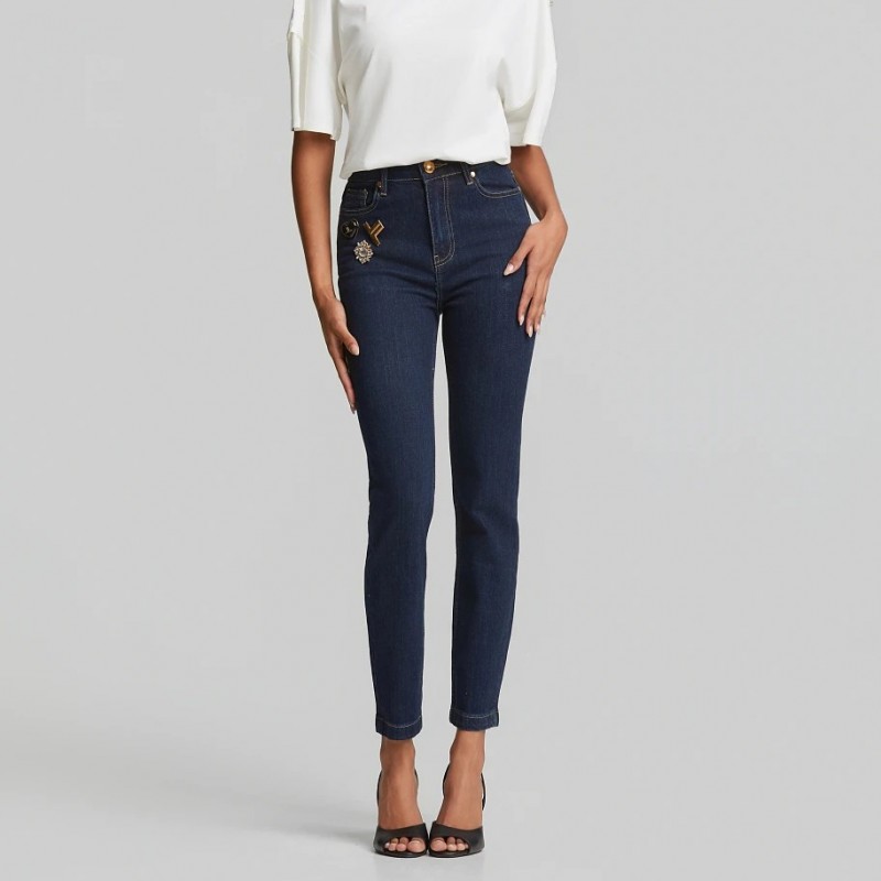 Τζίν παντελόνι Skinny ψηλόμεσο Blue Lynne