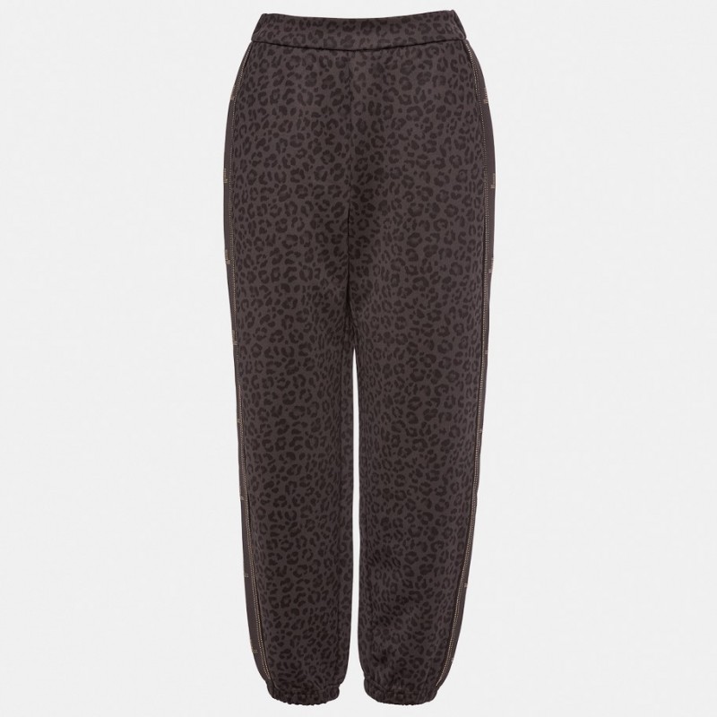 Παντελόνι φόρμας animal print Grey Lynne