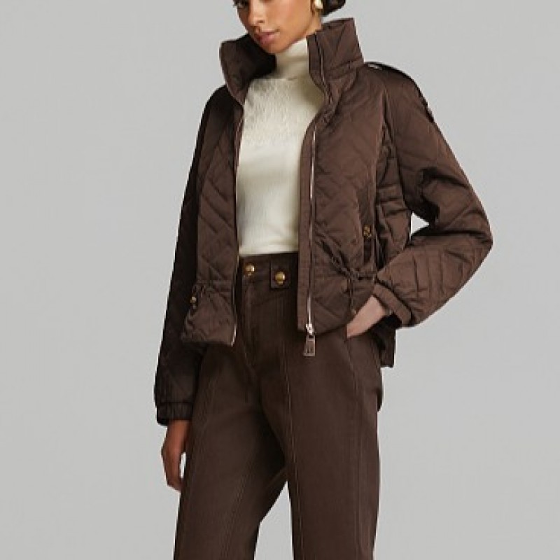 Μπουφάν καπιτονέ κοντό Brown Lynne
