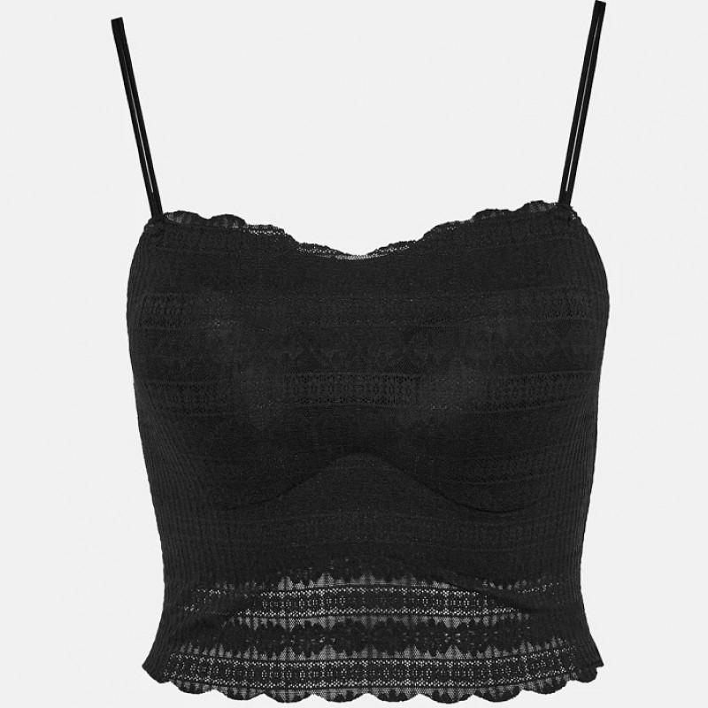 Ελαστικό μπούστο από δαντέλα Black Lynne