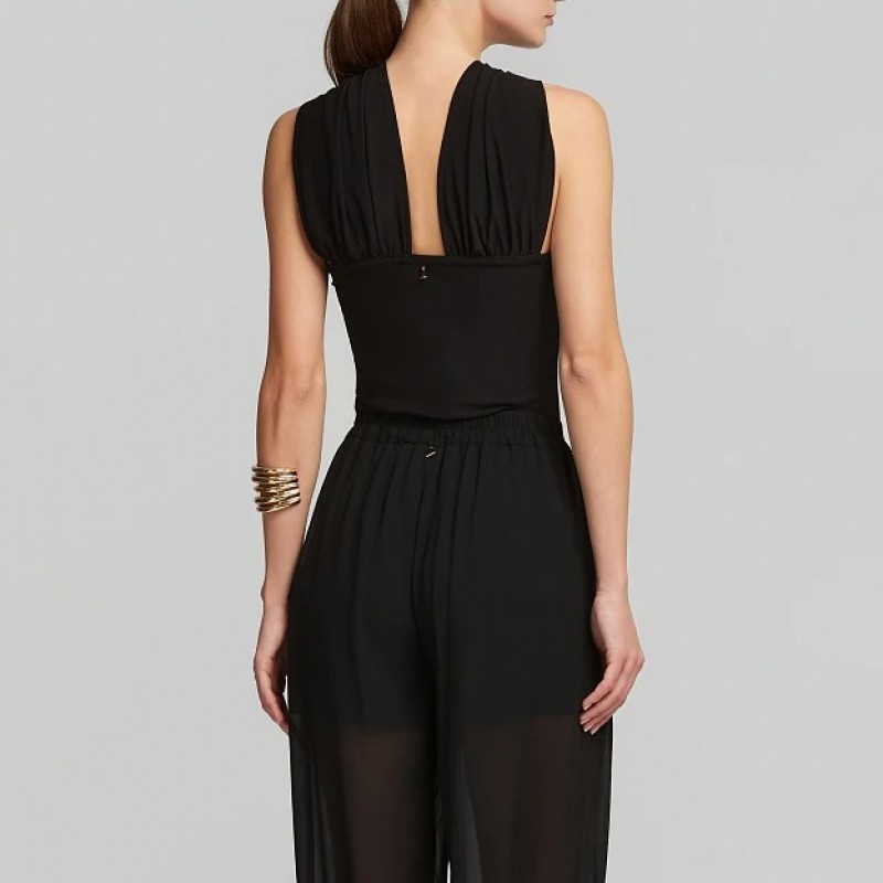 Μπλούζα ανοιχτή με μεταλλική λεπτομέρεια Black Lynne