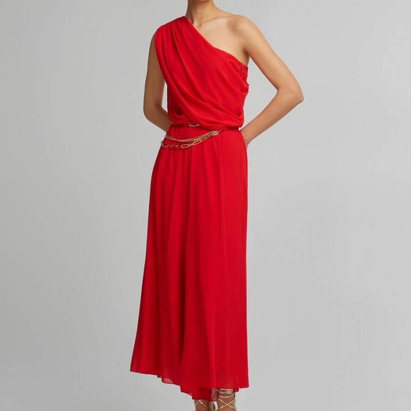 Ολόσωμη φόρμα από τούλι με έναν ώμο Red Lynne