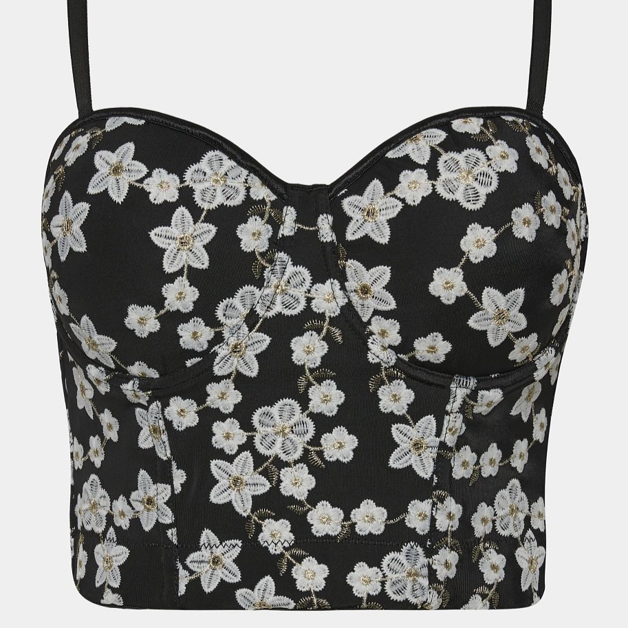 Εμπριμέ μπούστο με ενίσχυση Black Lynne