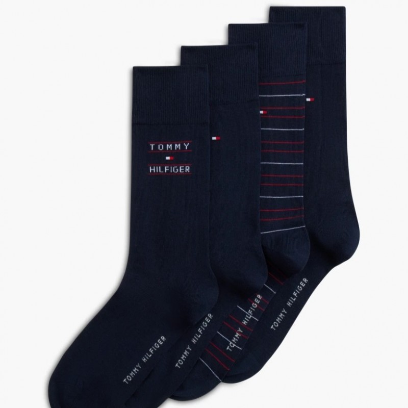 Κάλτσες 4pack giftbox stripe Blue Tommy jeans