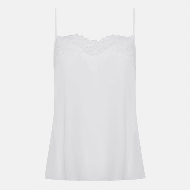 Μπλούζα lingerie με δαντέλα White Lynne