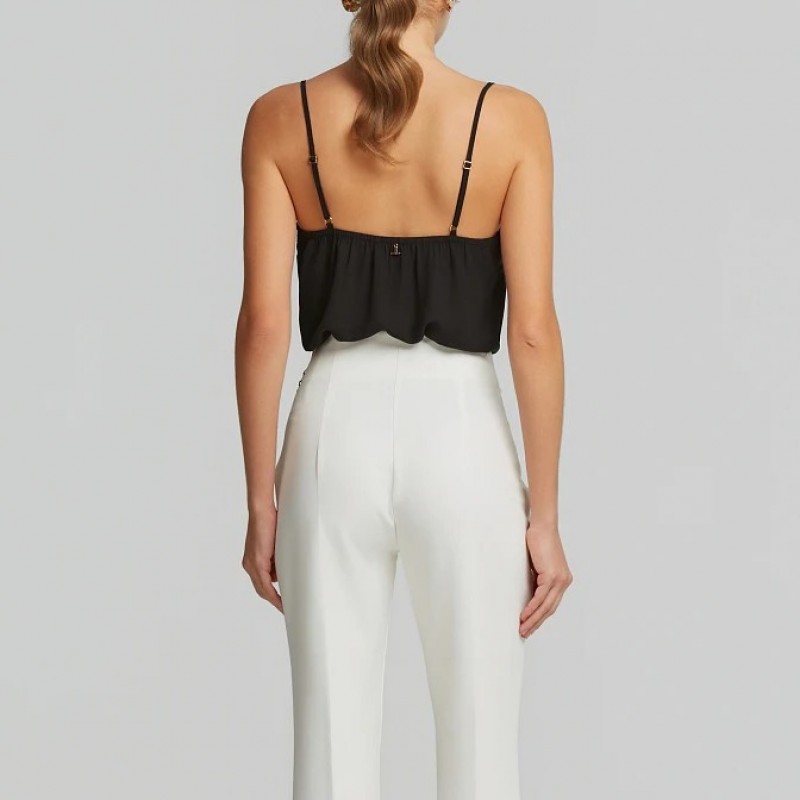 Μπλούζα lingerie με δαντέλα Black Lynne