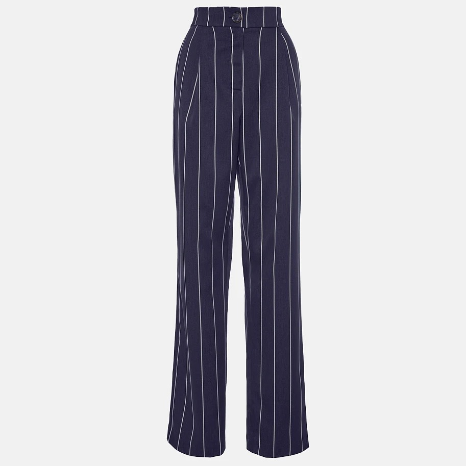 Παντελόνι υφασμάτινο ριγέ Blue Lynne