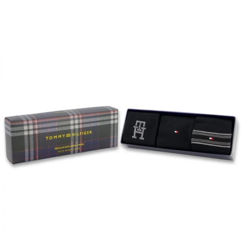 Κάλτσες 3pack giftbox monogram Black Tommy jeans
