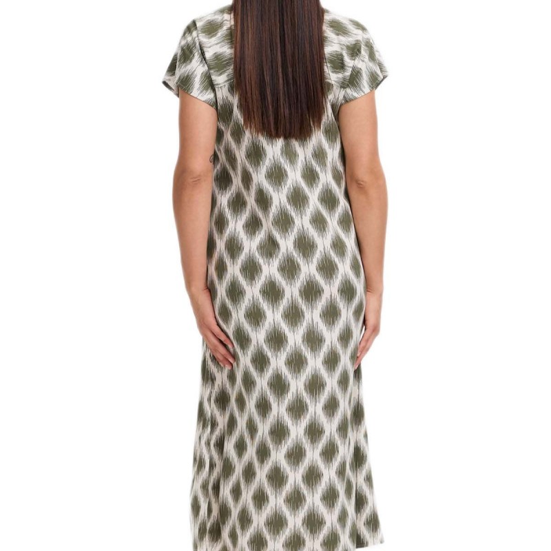 Φόρεμα Maxi με σχέδια Bymmjoella 3 Olive B.young