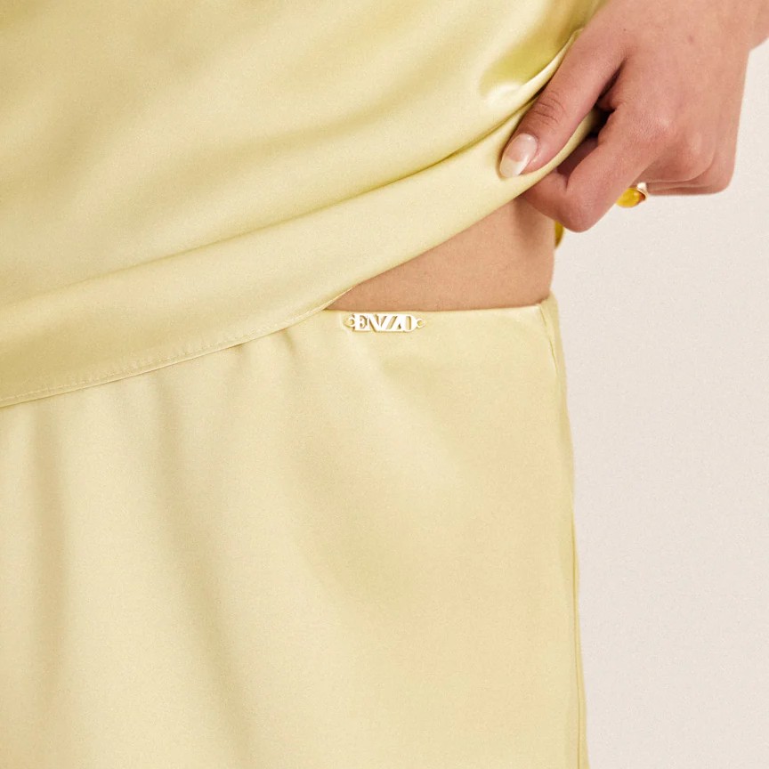 Φούστα μίντι Jaki Yellow Enzzo