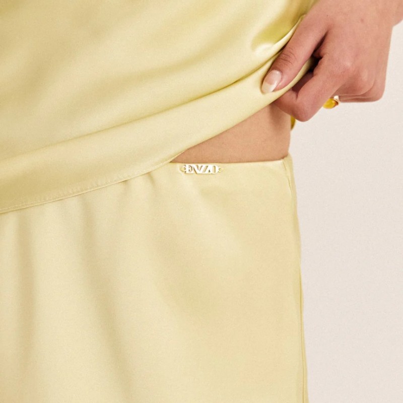 Φούστα μίντι Jaki Yellow Enzzo