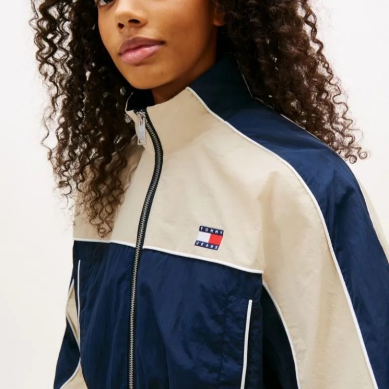 Μπουφάν TJW Nylon piping Blue Tommy jeans