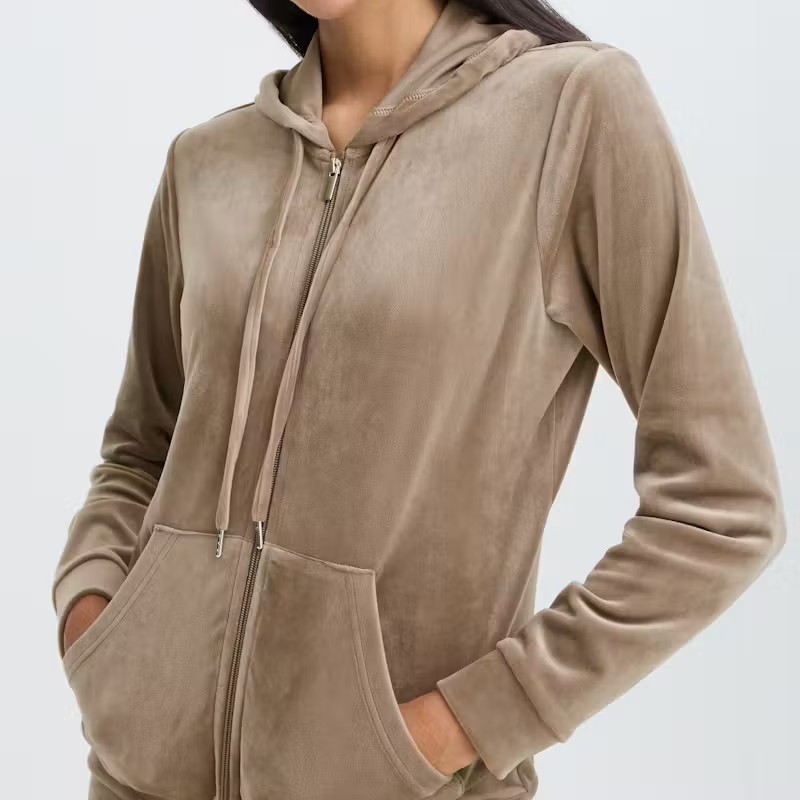 Σέτ ζακέτα και παντελόνι βελούδινο Bymitza Brown Walnut B.young