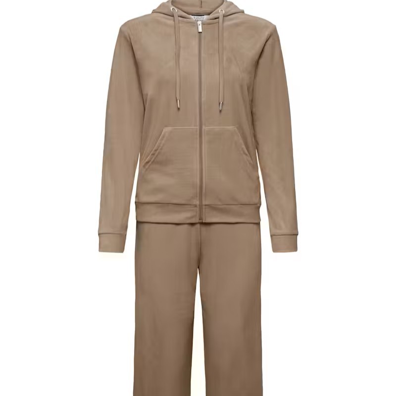 Σέτ ζακέτα και παντελόνι βελούδινο Bymitza Brown Walnut B.young