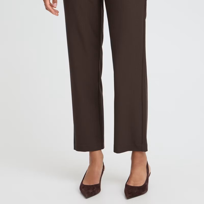 Παντελόνι ankle length Bydanta straight Brown B.young