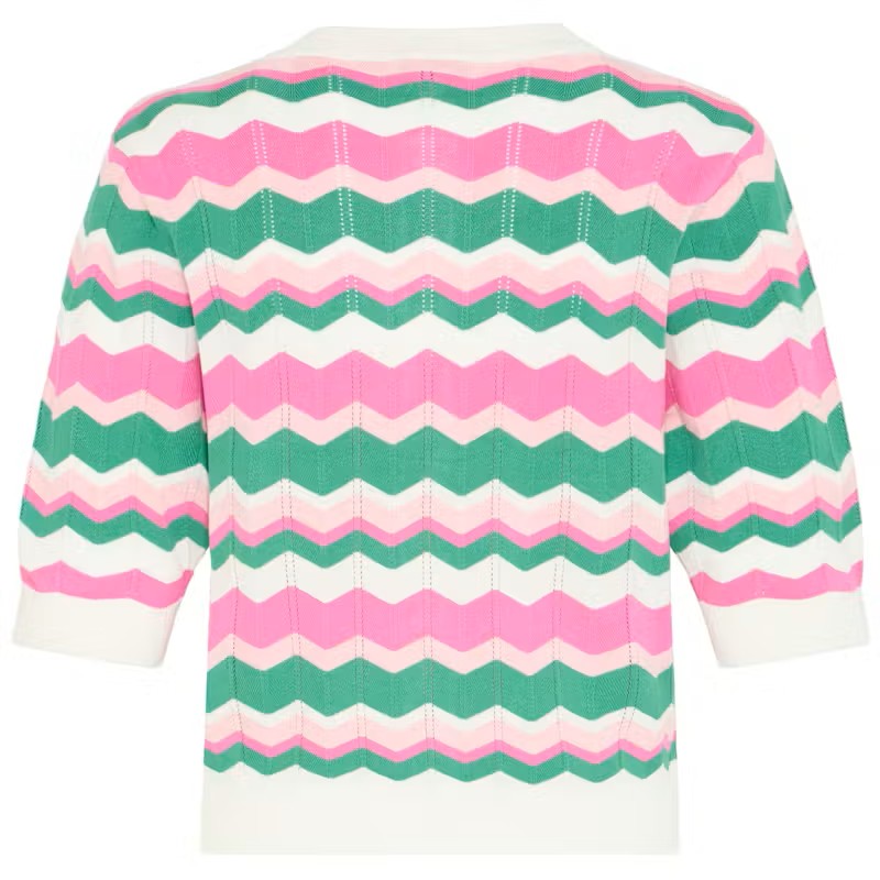 Ζακέτα πλεκτή με κοντό μανίκι Bymmorla Pink B.Young