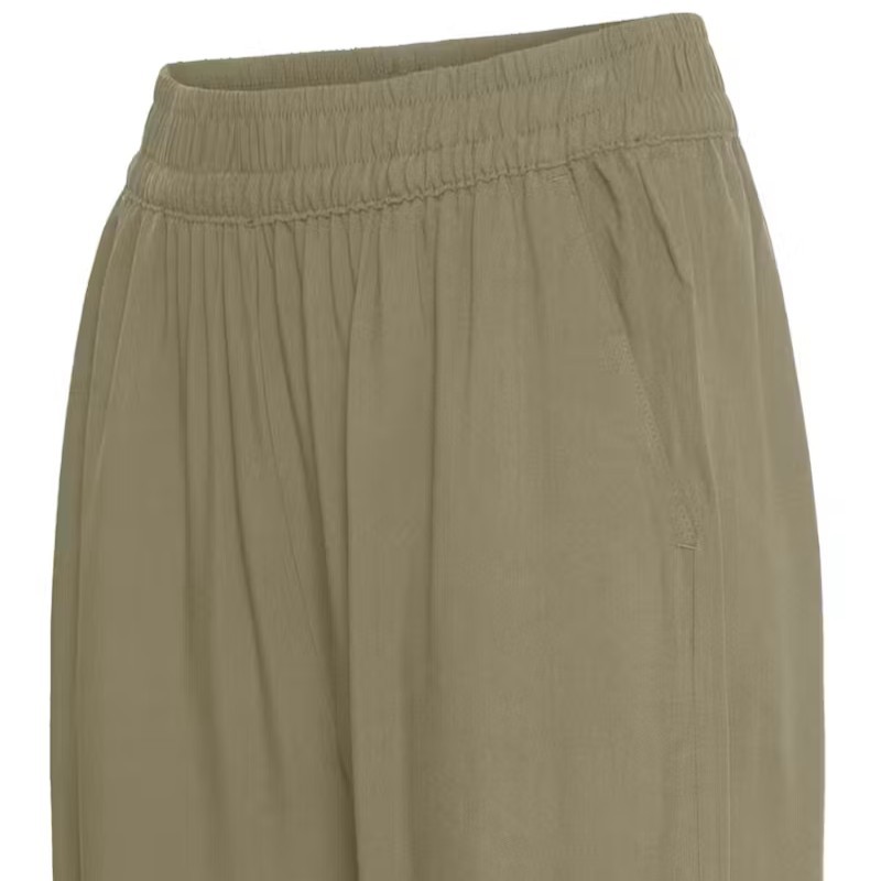 Παντελόνι κρόπ wide leg Bymmjoella Chaki B.Young