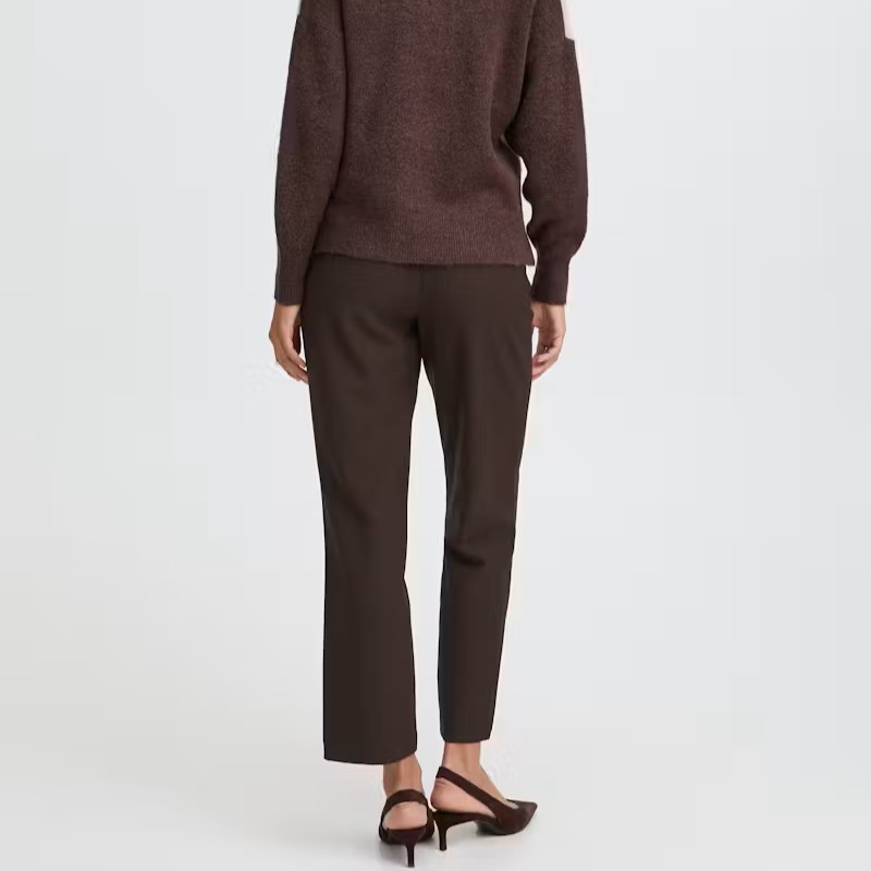 Παντελόνι ankle length Bydanta straight Brown B.young