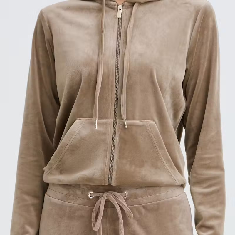Σέτ ζακέτα και παντελόνι βελούδινο Bymitza Brown Walnut B.young