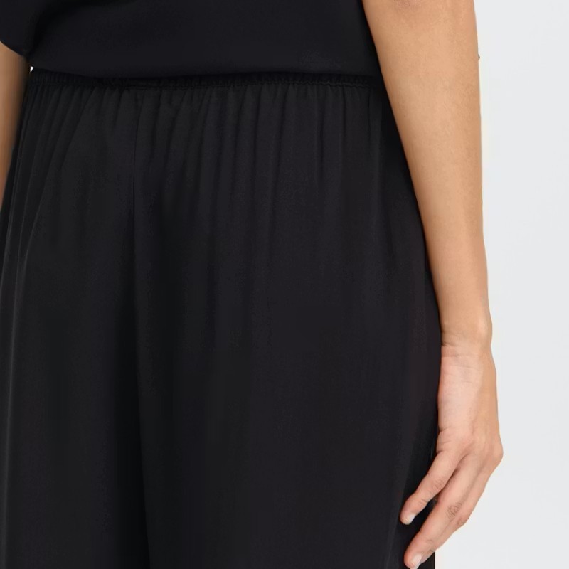 Παντελόνι κρόπ wide leg Bymmjoella Black B.Young