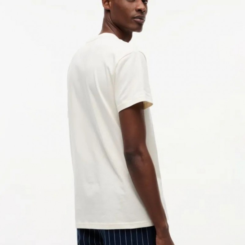Μπλούζα με κοντό μανίκι TJM Big flag White Calico Tommy jeans