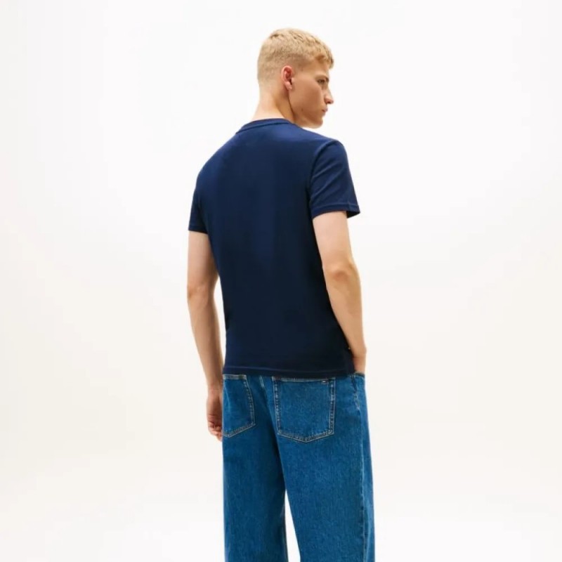 Μπλούζα με κοντό μανίκι TJM Big flag Blue Tommy jeans