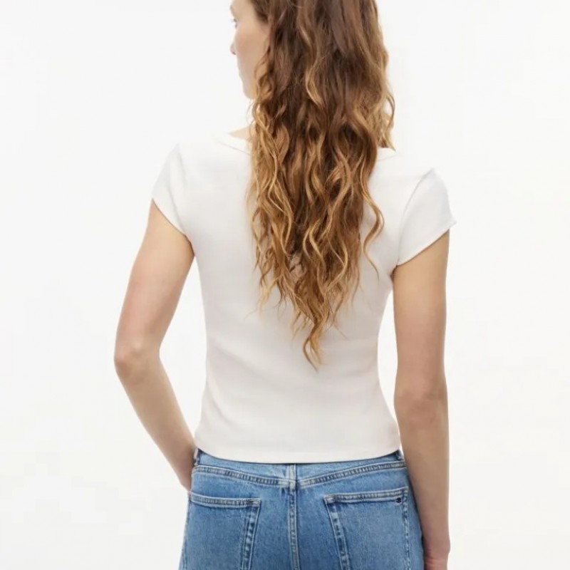 Μπλούζα αμάνικη rib badge White Tommy jeans
