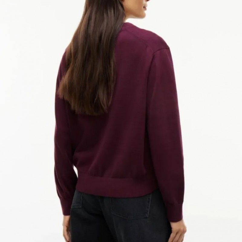 Boxy Πουλόβερ Με Κλασική Λαιμόκοψη Essential crew Bordeaux Tommy jeans