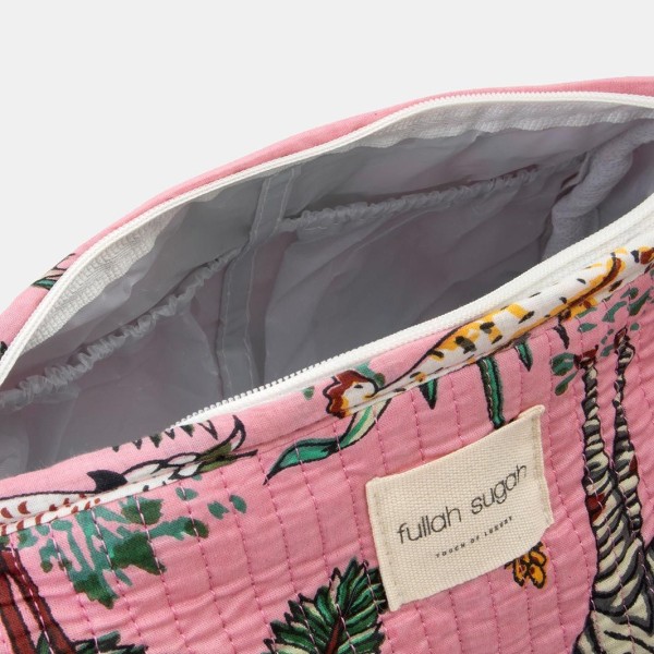 Σετ Νεσεσέρ Με Τροπικό Σχέδιο Pink Fullah Sugah