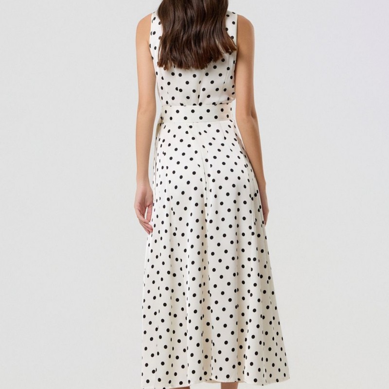 Πουκαμισοφόρεμα Με Πουά Σχέδιο White Fullah sugah