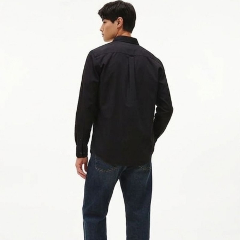 Πουκάμισο ανδρικό TJM REG poplin Black Tommy jeans