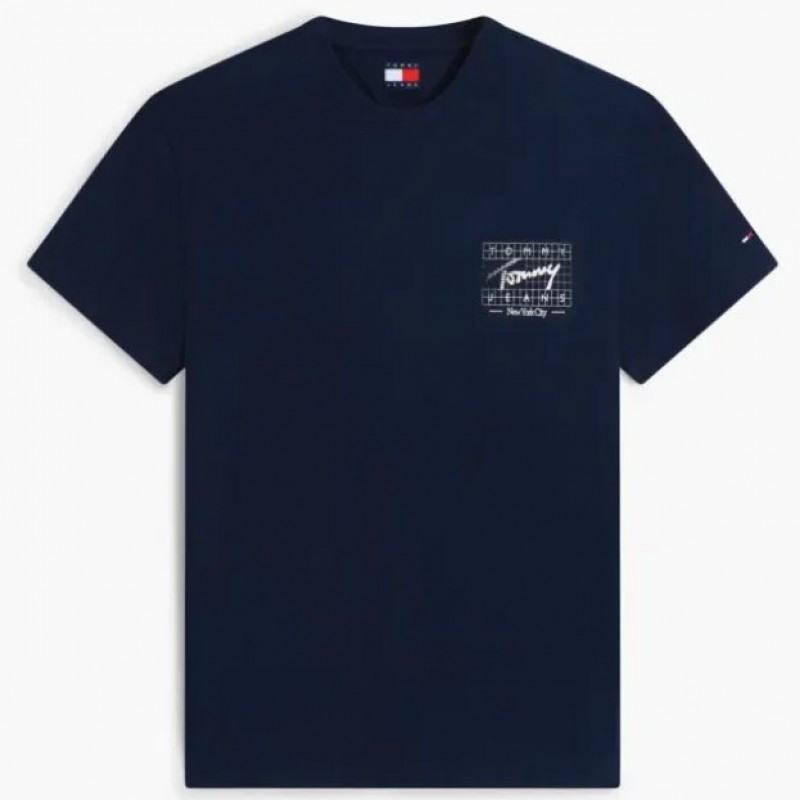 Μπλούζα με κοντό μανίκι TJM Reg flag ss tee Blue Tommy jeans