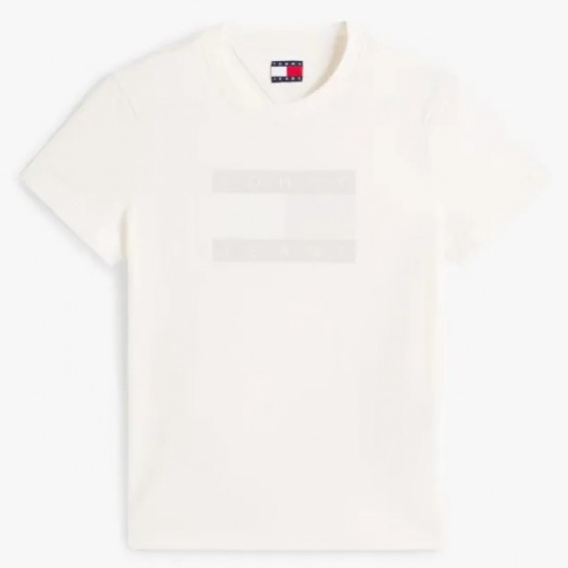 T-shirt TJW flag ss Ecru Tommy jeans