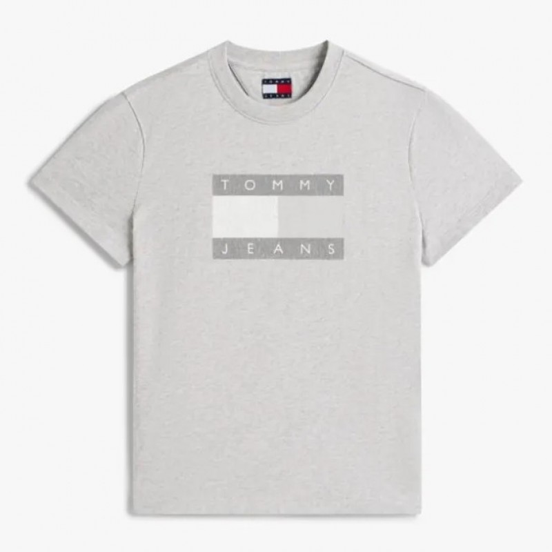Μπλούζα με κοντό μανίκι TJW flag ss Grey Tommy jeans